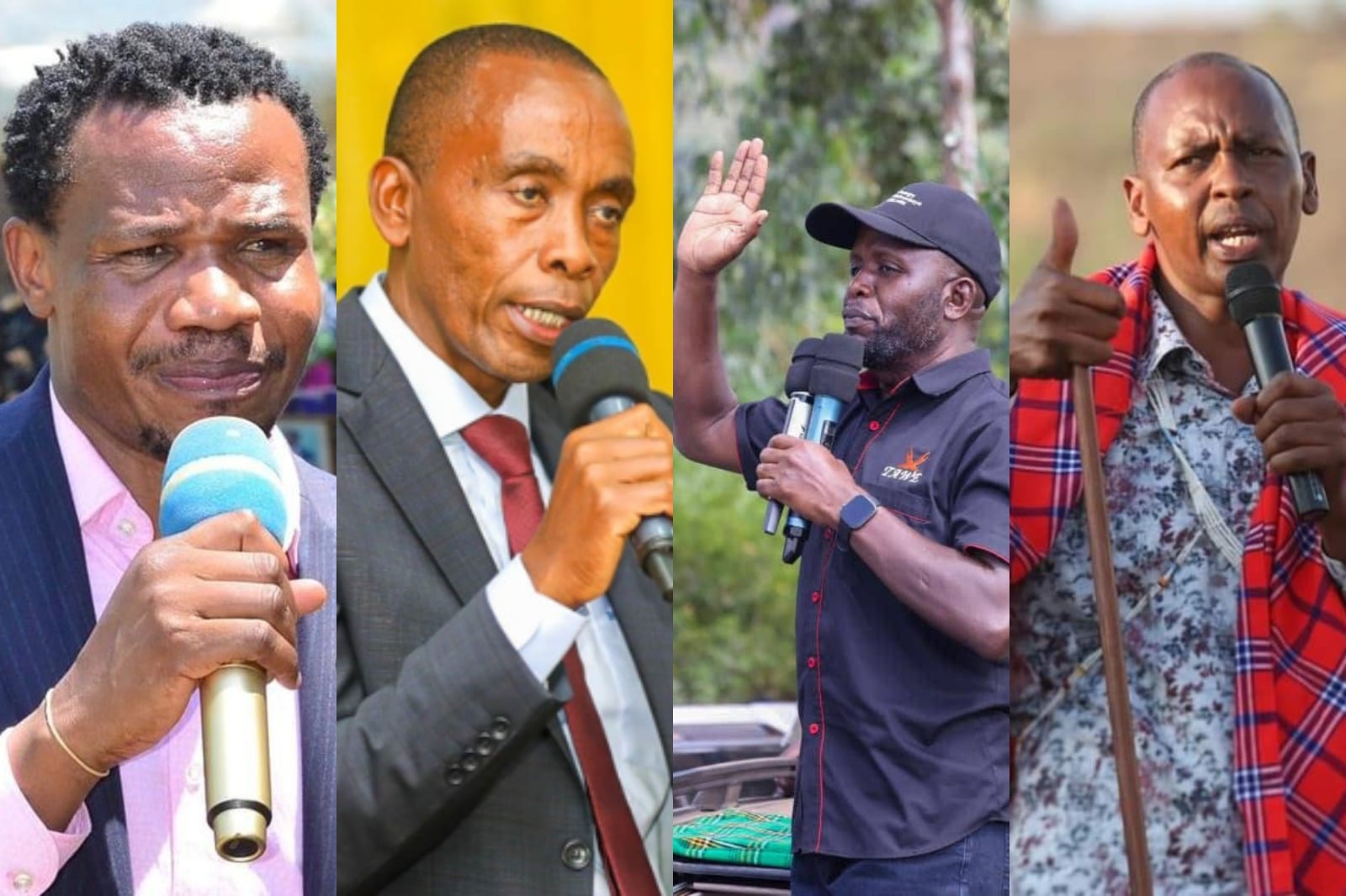 Collage photo of Peter Salasya, Kimani Wamatangi, George Natembeya and George Sunkuiya.